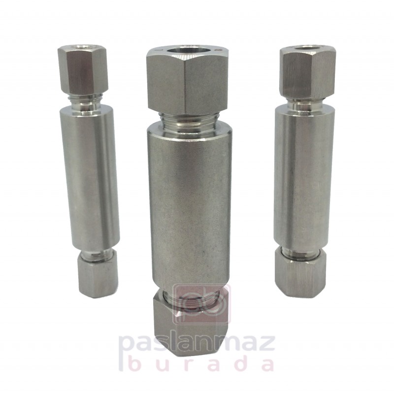 Paslanmaz Hidrolik Weld Bulkhead Connector KMPKPGN